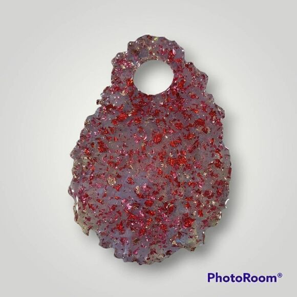 Clear Gold Leaf Tray (Z123) - Picture 4 of 6